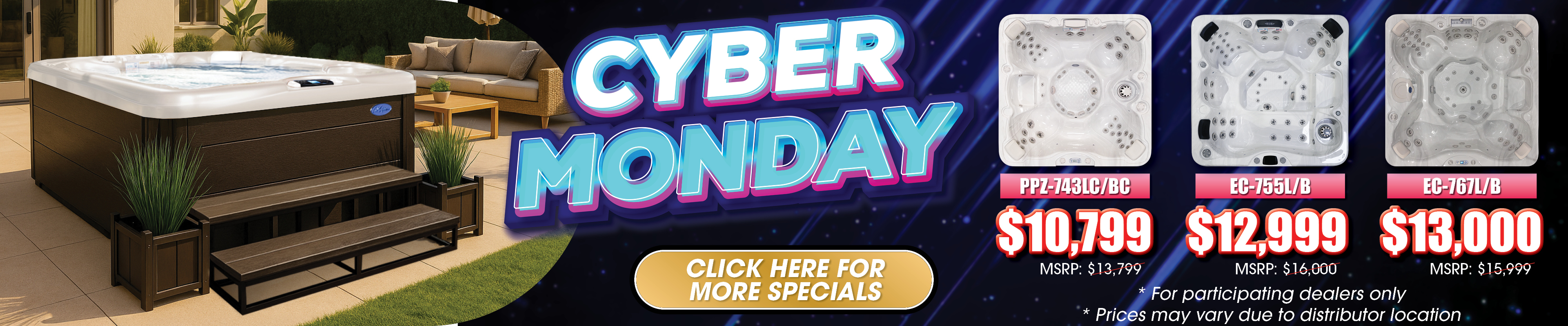 Calspas hot tub being used in a family setting - Bear