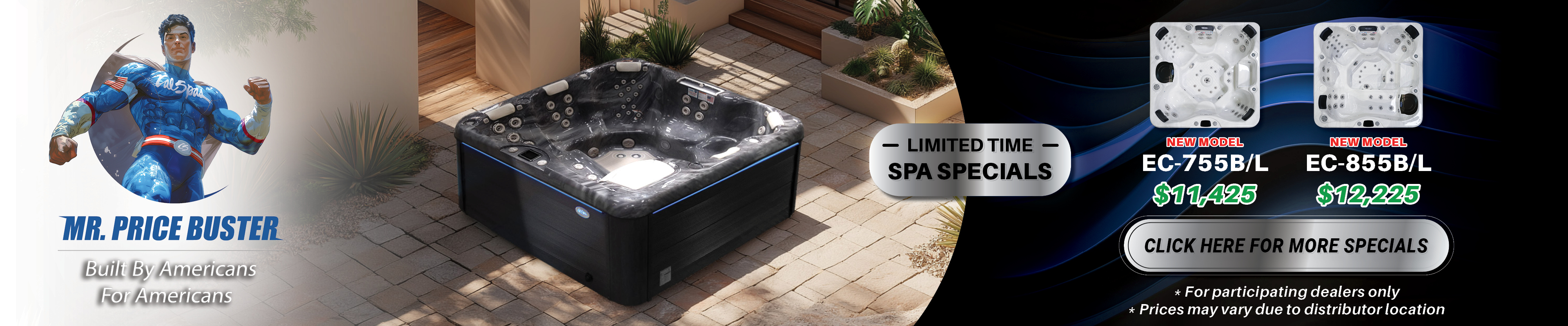 Calspas hot tub being used in a family setting - Bear